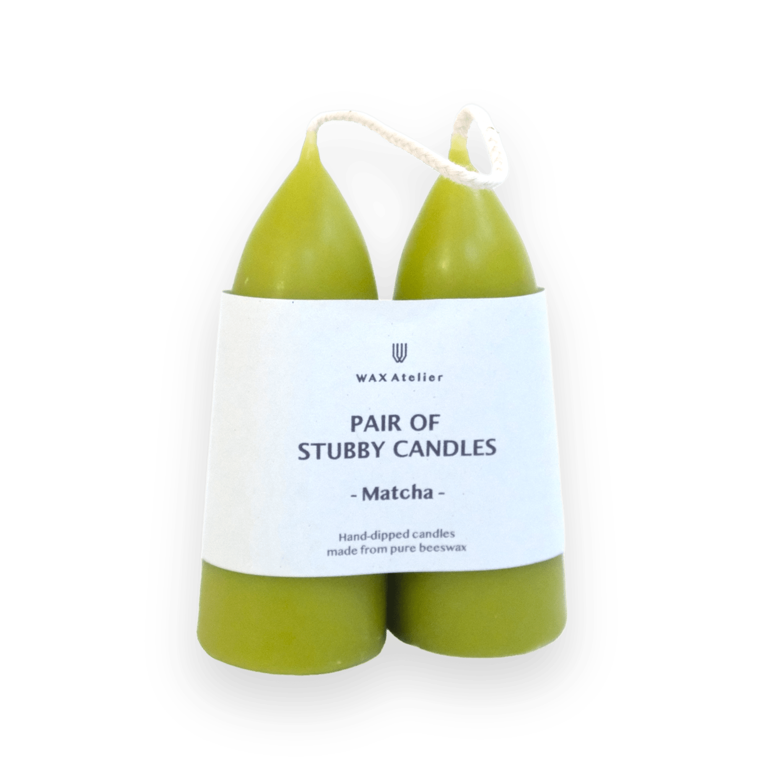 Wax Atelier · Wax Atelier Beeswax Stubby Candles · Matcha | socius design in Rochester, MN