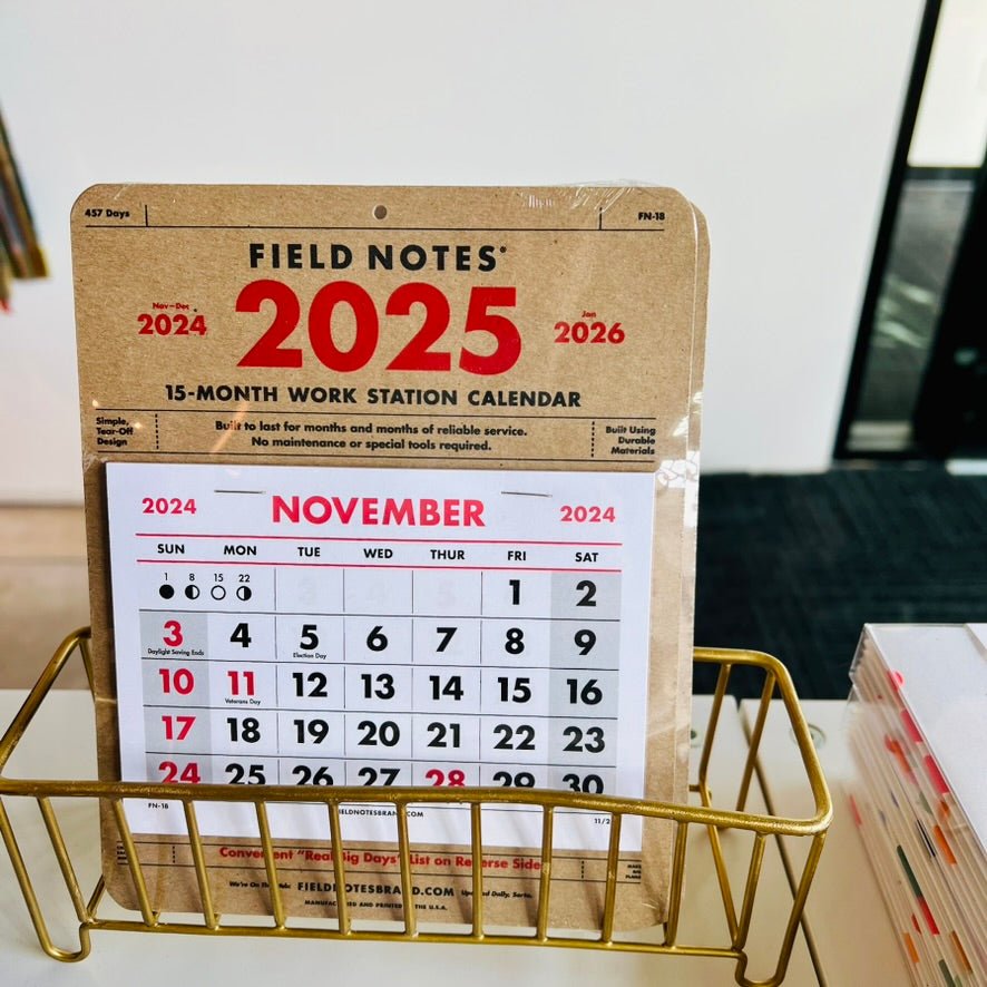 Field Notes · 2025 15 - Month Work Station Calendar · Field Notes | socius design in Rochester, MN