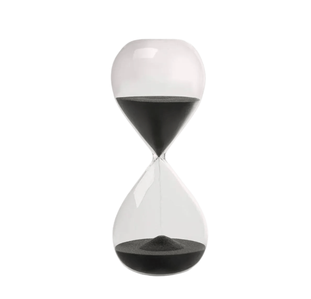 Gry Mattr by Joe Mimran · 30 min Desktop Hourglass · Jet | socius design in Rochester, MN