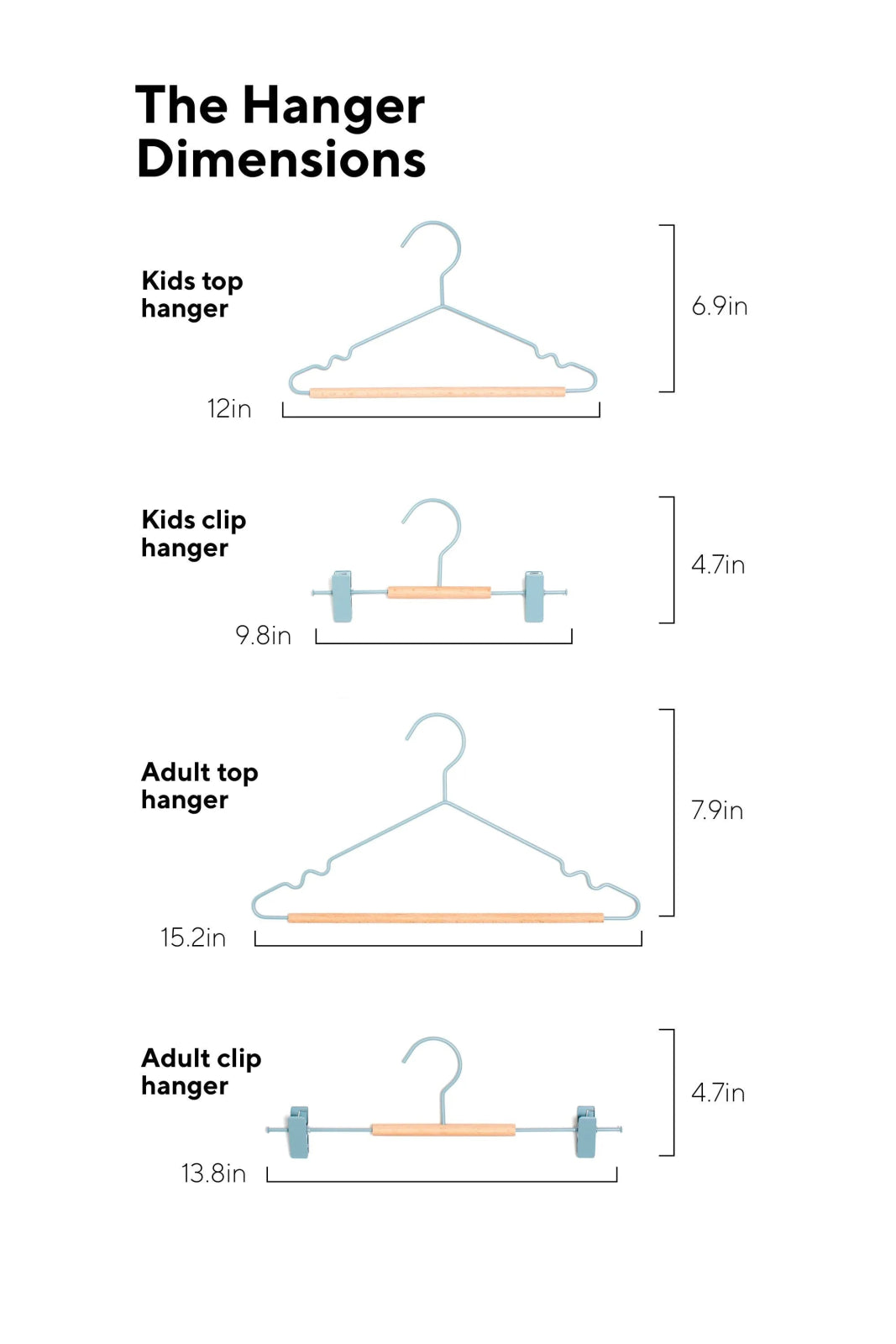 Mustard Made · Adult Clip Hangers in Ocean | socius design in Rochester, MN