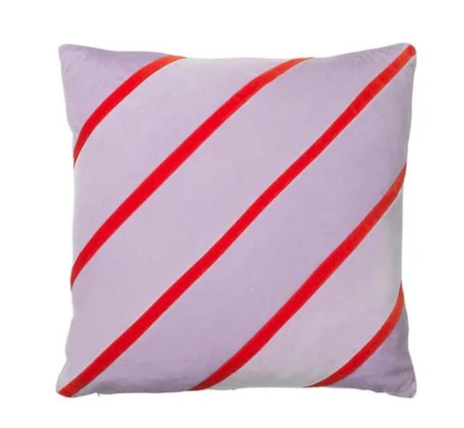 Christina Lundsteen · Aya Cushion in Lavender - Tomato | socius design in Rochester, MN