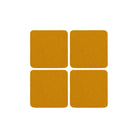 Graf Lantz · Bierfilzl Merino Wool Felt Square Coaster 4 - Pack · Turmeric | socius design in Rochester, MN