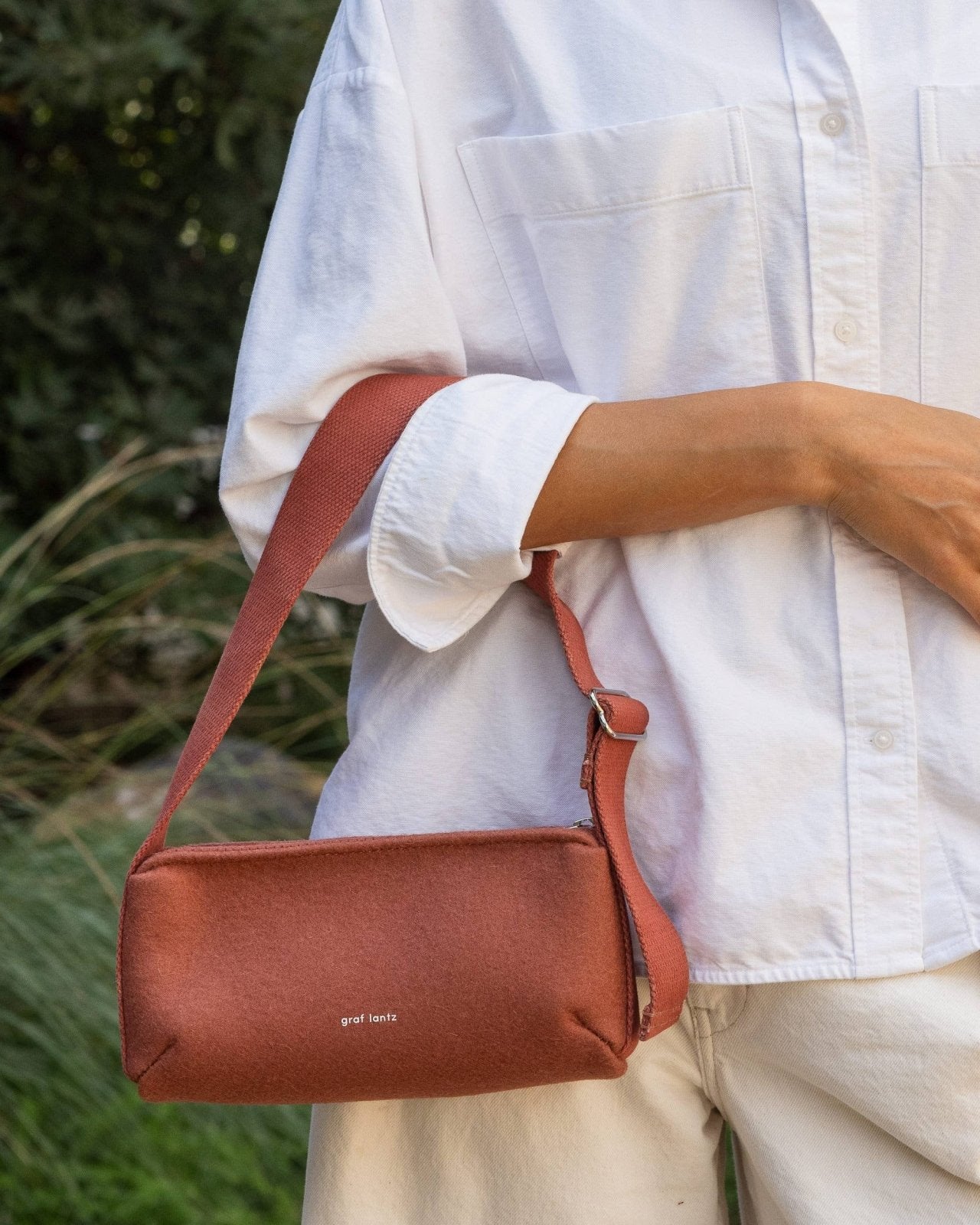 Graf Lantz · Campus Merino Wool Shoulder Bag · Terracotta | socius design in Rochester, MN