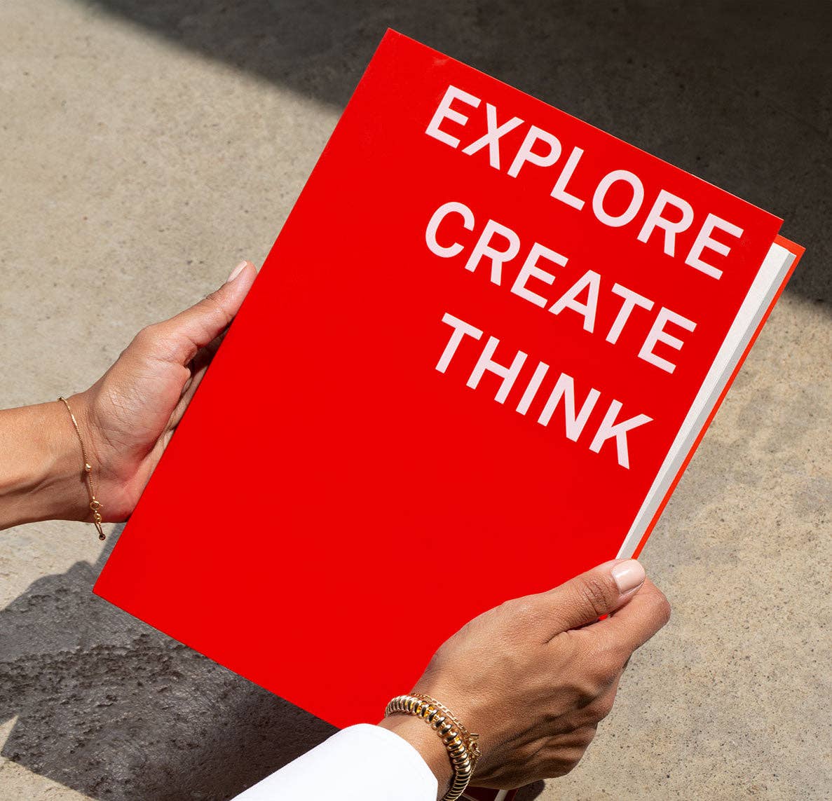 Gry Mattr by Joe Mimran · Explore - Create - Think Notebook with Soft Touch Cover · Poppy | socius design in Rochester, MN
