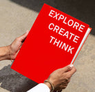 Gry Mattr by Joe Mimran · Explore - Create - Think Notebook with Soft Touch Cover · Poppy | socius design in Rochester, MN