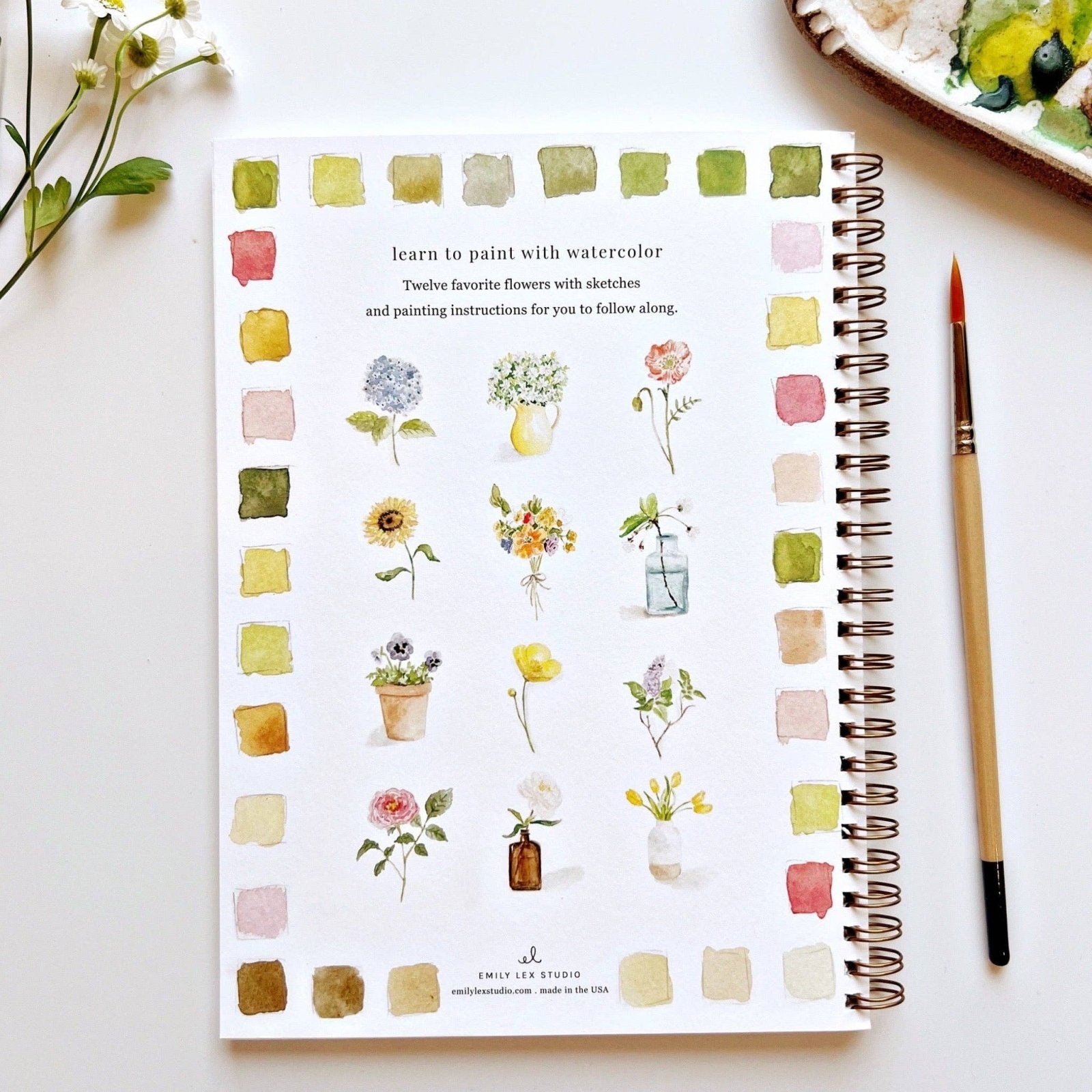 emily lex studio · Flowers Watercolor Workbook · Emily Lex Studio | socius design in Rochester, MN