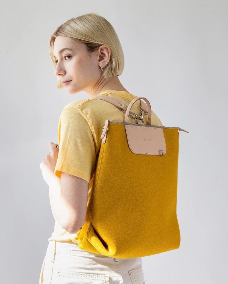 Graf Lantz · Graf Lantz Bedford Merino Wool Felt Backpack · Dijon | socius design in Rochester, MN