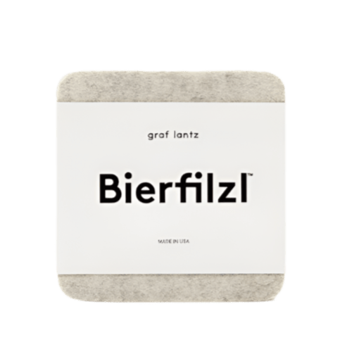 Graf Lantz · Graf Lantz · Bierfilzl Merino Wool Square Coaster 4 Pack · Heather White | socius design in Rochester, MN