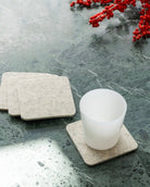 Graf Lantz · Graf Lantz · Bierfilzl Merino Wool Square Coaster 4 Pack · Heather White | socius design in Rochester, MN