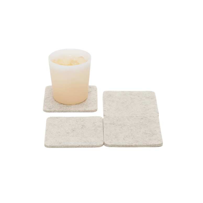 Graf Lantz · Graf Lantz · Bierfilzl Merino Wool Square Coaster 4 Pack · Heather White | socius design in Rochester, MN