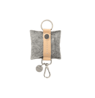 Graf Lantz · Graf Lantz Merino Wool Felt Pod Key Fob · Granite/Natural | socius design in Rochester, MN