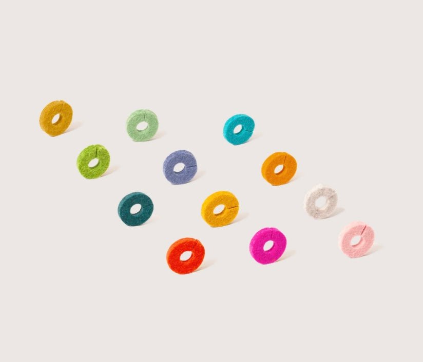 Graf Lantz · Graf Lantz · Wine - O's Merino Wool Round Wine Markers · Paradise | socius design in Rochester, MN