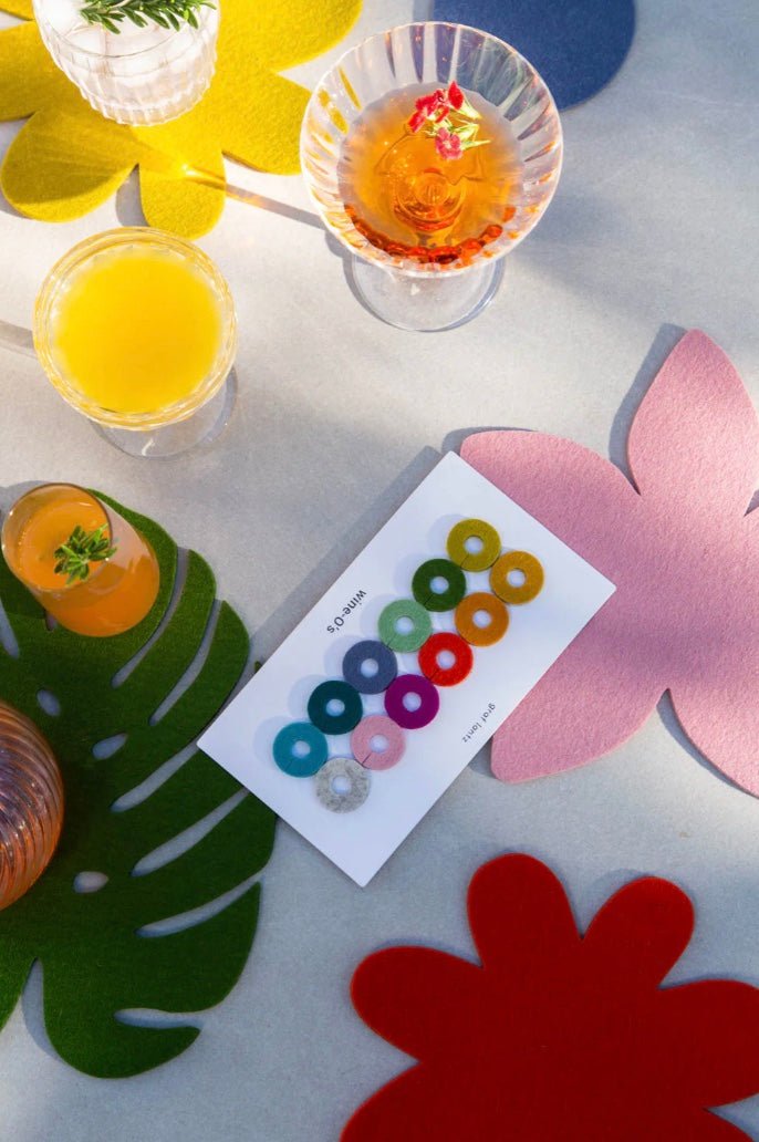 Graf Lantz · Graf Lantz · Wine - O's Merino Wool Round Wine Markers · Paradise | socius design in Rochester, MN