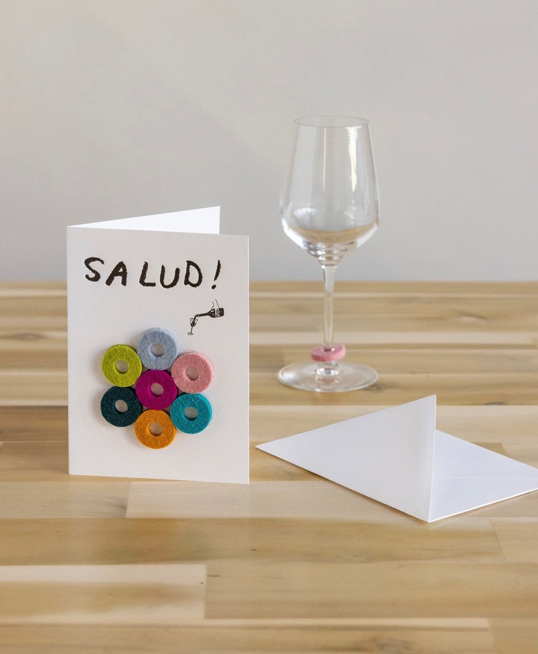 Graf Lantz · Graf Lantz Wine - Ote's Merino Wool Felt Wine Marker Note Card | socius design in Rochester, MN