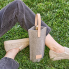 Graf Lantz · Hana Merino Wool Bottle Bag · Granite | socius design in Rochester, MN