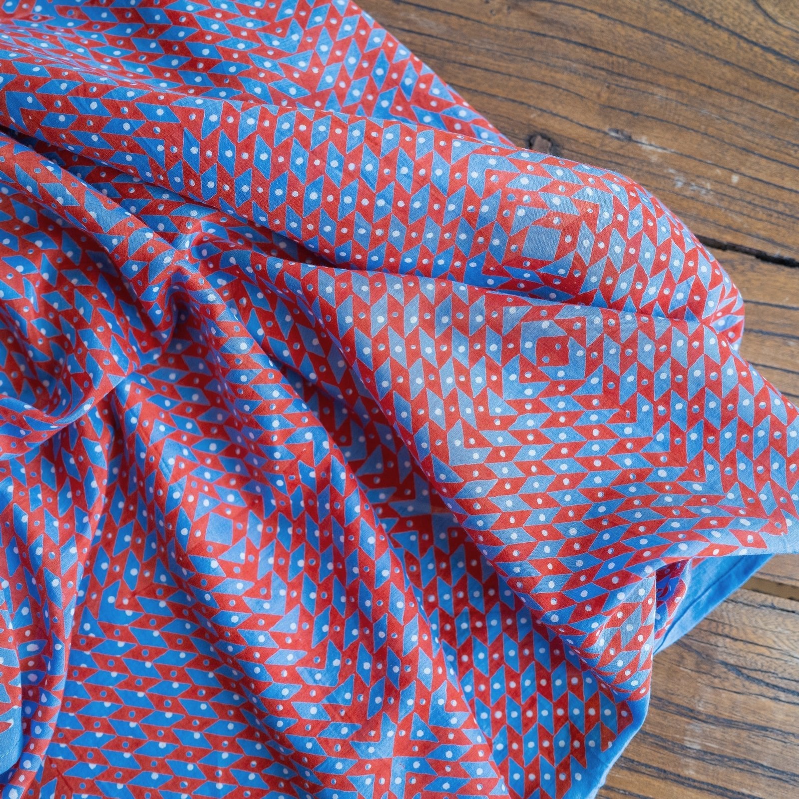 Block Shop · Hand Block - Printed Kaleidoscope Square Scarf · Block Shop | socius design in Rochester, MN