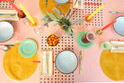 Block Shop · Hand Block - Printed Metronome Table Cloth · Peach | socius design in Rochester, MN