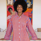 Block Shop · Hand Block - printed Pajama Set in Kingfisher | socius design in Rochester, MN