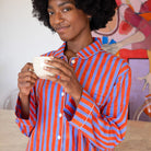 Block Shop · Hand Block - printed Pajama Set in Kingfisher | socius design in Rochester, MN