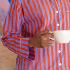 Block Shop · Hand Block - printed Pajama Set in Kingfisher | socius design in Rochester, MN