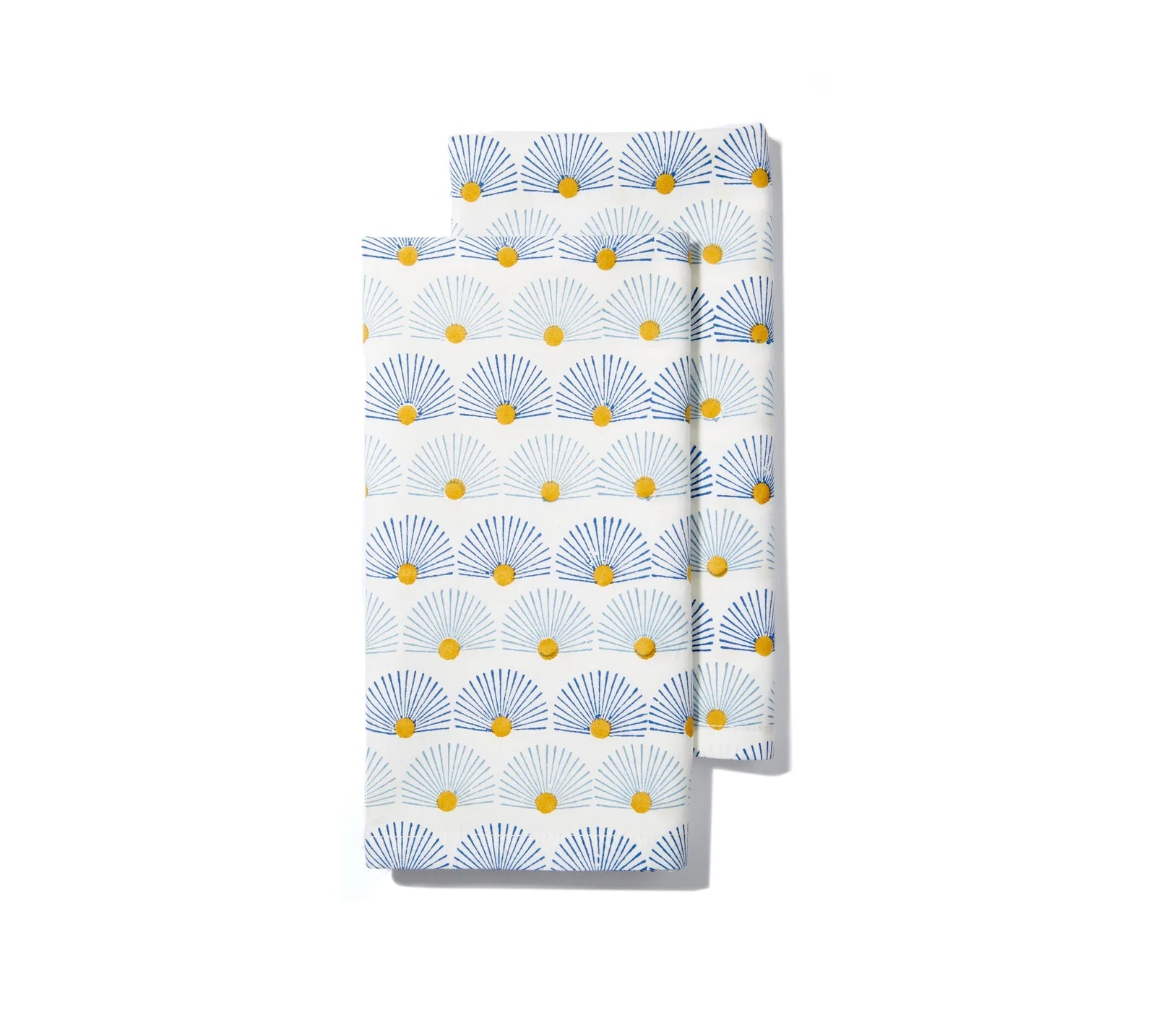Block Shop · Hand Block - Printed Peacock Napkin Set · Blue | socius design in Rochester, MN