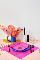 Block Shop · Hand Block - Printed Plaid Napkin Set · Azalea | socius design in Rochester, MN