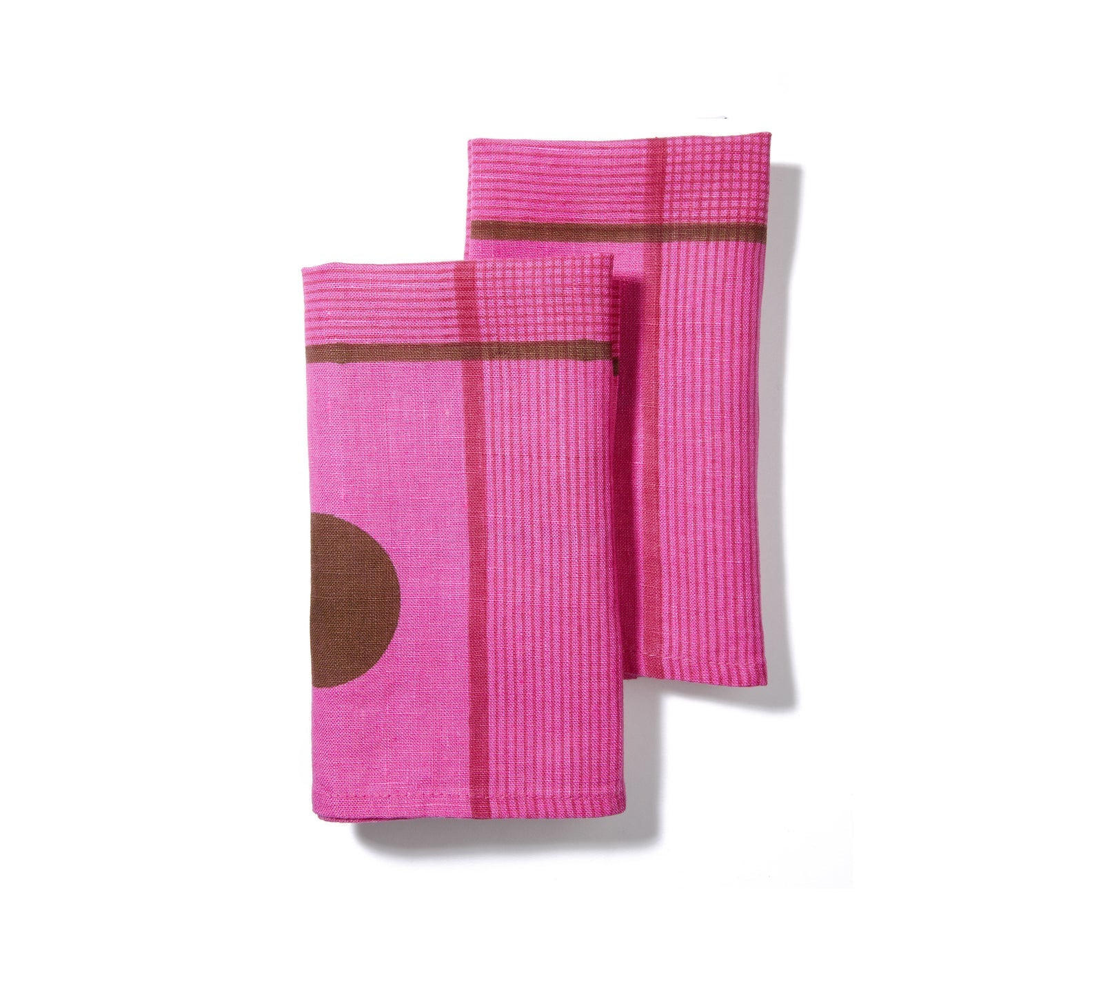 Block Shop · Hand Block - Printed Plaid Napkin Set · Azalea | socius design in Rochester, MN