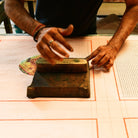 Block Shop · Hand Block - Printed Solstice Napkin Set · Peach | socius design in Rochester, MN
