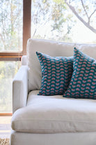 Block Shop · Hand Block - Printed Suns Throw Pillow · Violet | socius design in Rochester, MN