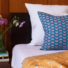 Block Shop · Hand Block - Printed Suns Throw Pillow · Violet | socius design in Rochester, MN