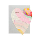 Moglea · Hand - painted Greeting Card · "Rainbow Heart" | socius design in Rochester, MN
