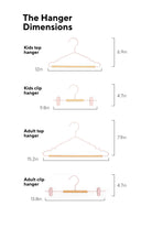 Mustard Made US · Kids Clip Hangers in Blush | socius design in Rochester, MN