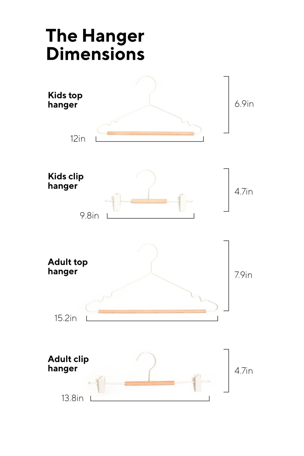 Mustard Made US · Kids Clip Hangers in Chalk | socius design in Rochester, MN