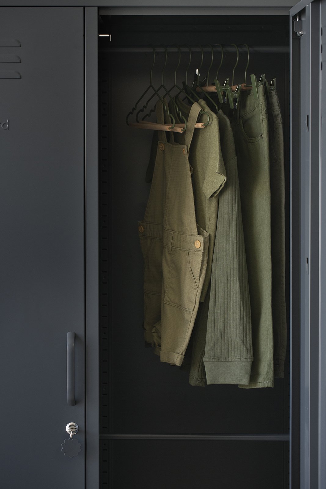 Mustard Made US · Kids Clip Hangers in Olive | socius design in Rochester, MN