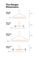 Mustard Made US · Kids Clip Hangers in Sage | socius design in Rochester, MN