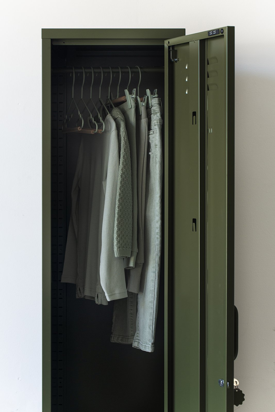 Mustard Made US · Kids Clip Hangers in Sage | socius design in Rochester, MN