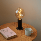Tala · Knuckle Table Lamp Base · Blackened Oak | socius design in Rochester, MN