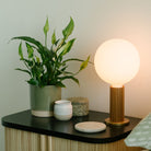 Tala US · Knuckle Table Lamp in Walnut + Sphere IV | socius design in Rochester, MN