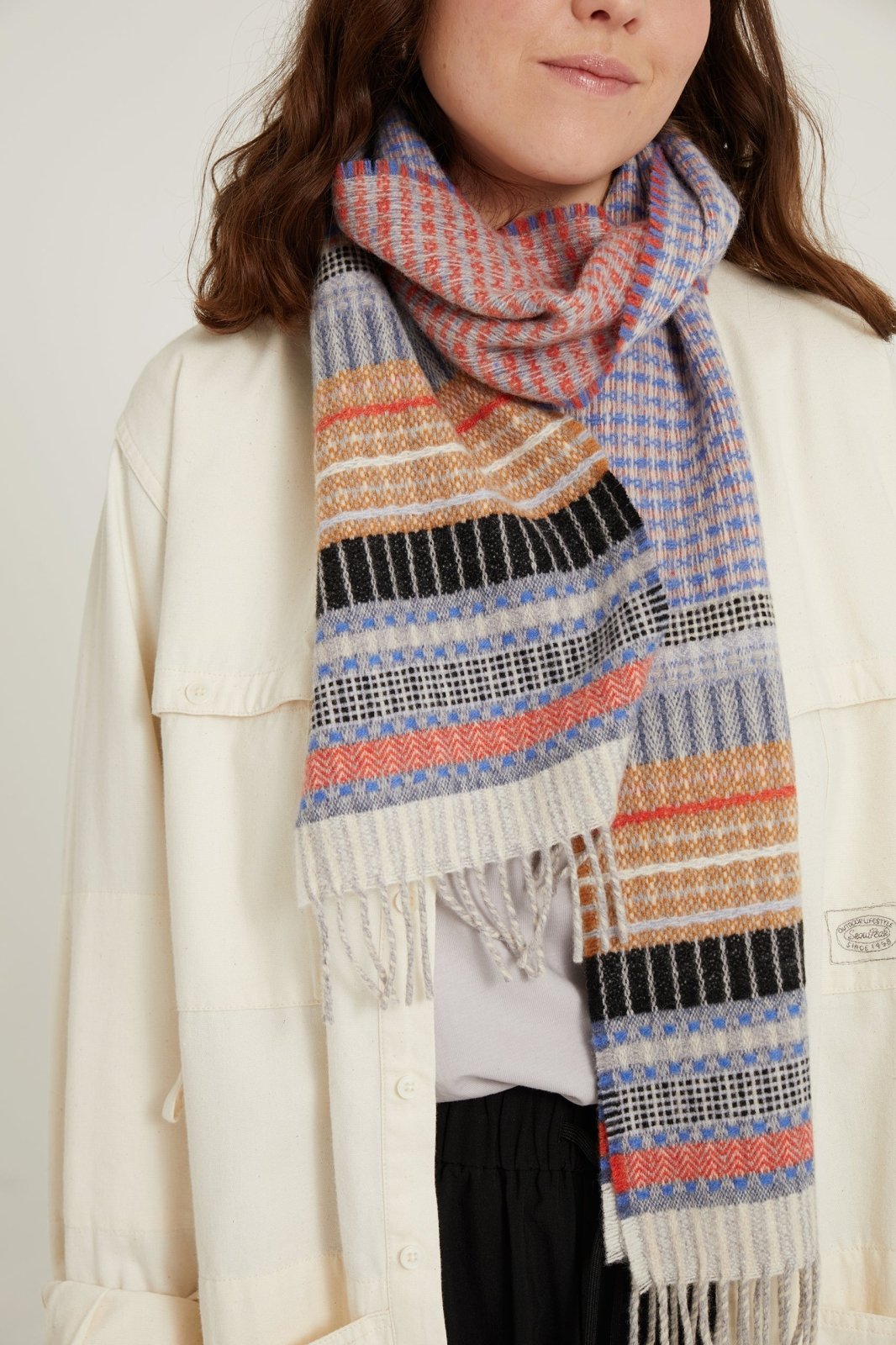 Wallace Sewell · Merino Lambswool Scarf · Wallace Sewell · Fremont "Lobster" | socius design in Rochester, MN