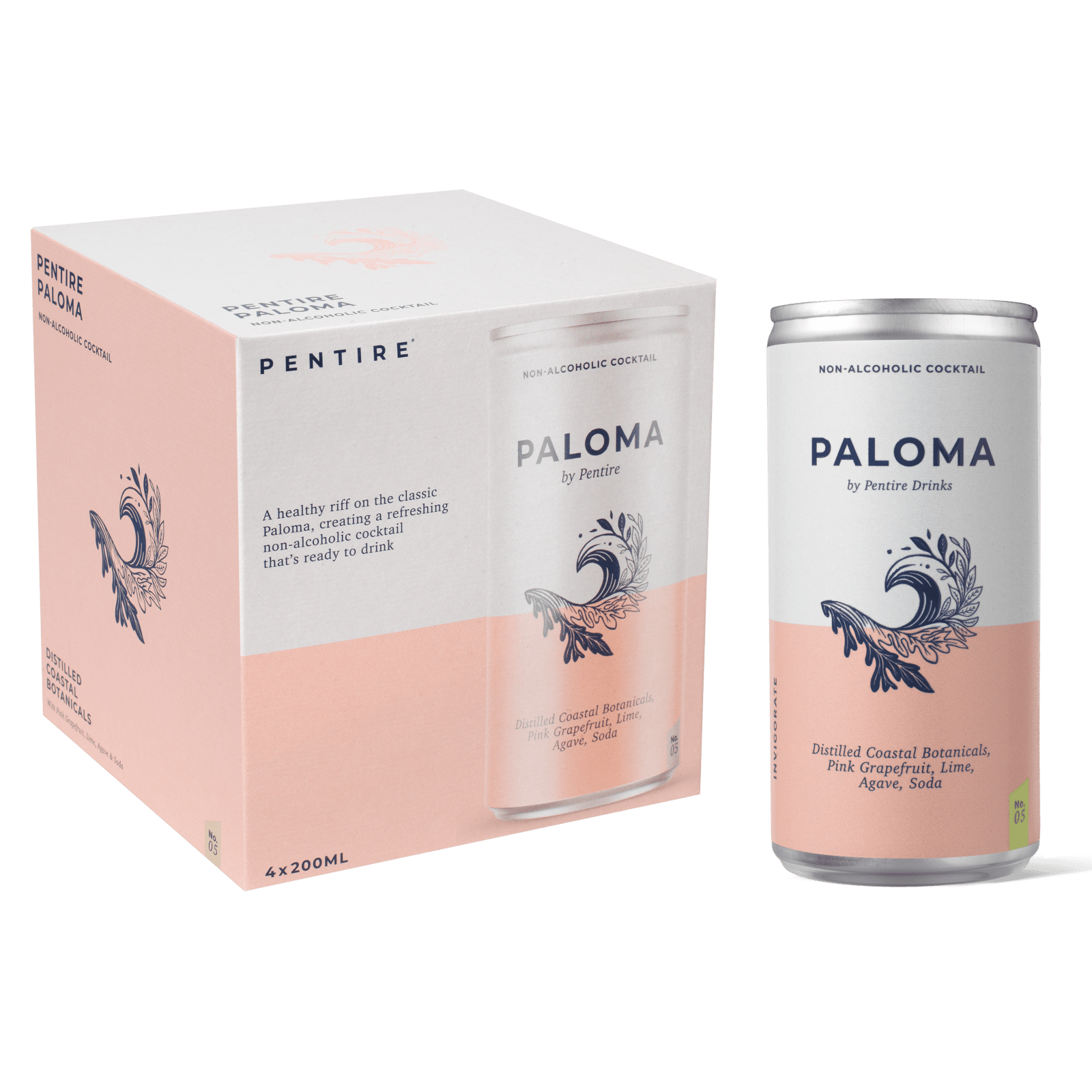 Pentire Drinks Inc. · Pentire Paloma Non - Alcoholic RTD Cocktail | socius design in Rochester, MN
