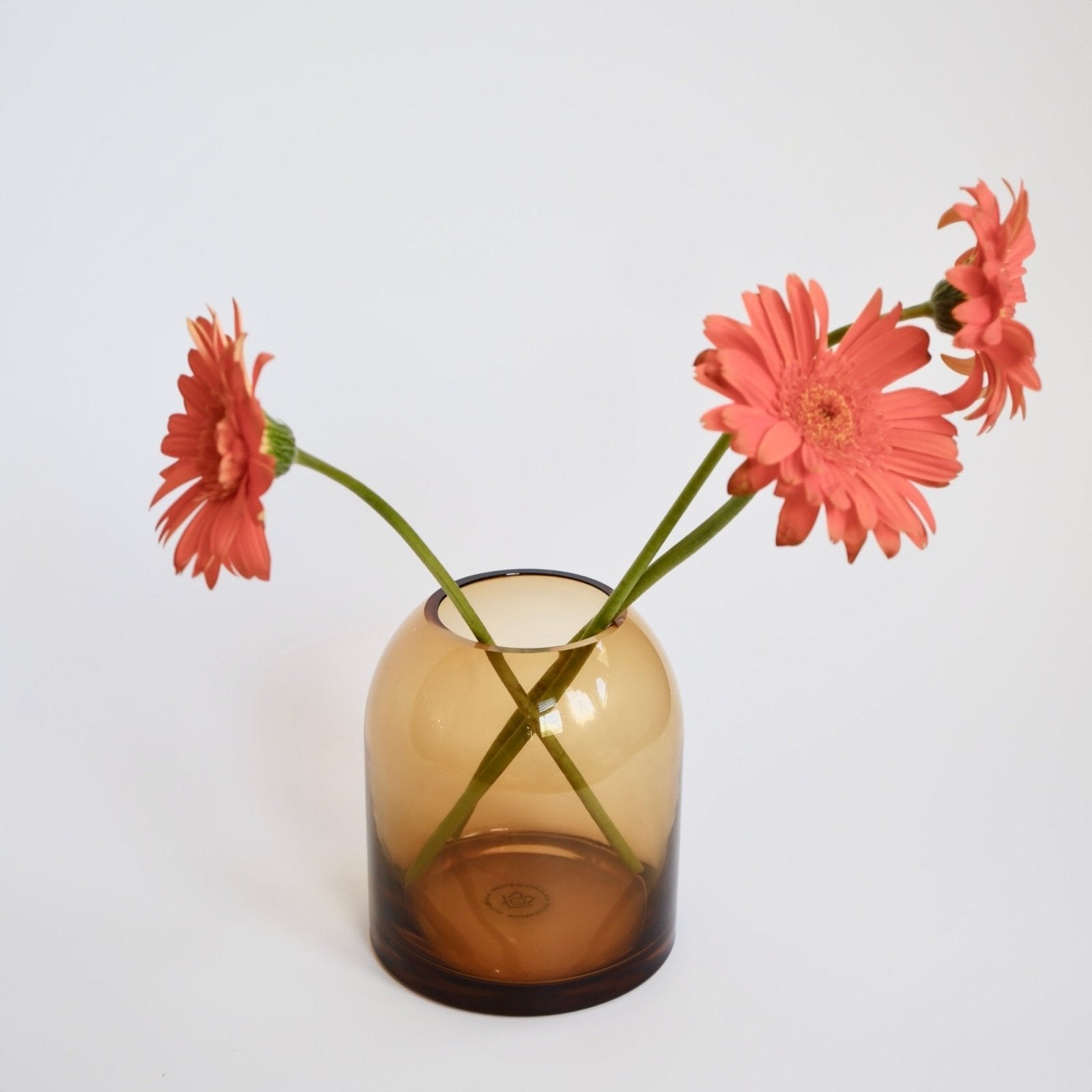 Cloudnola · Pink and Amber Blown Glass Flip Vase | socius design in Rochester, MN