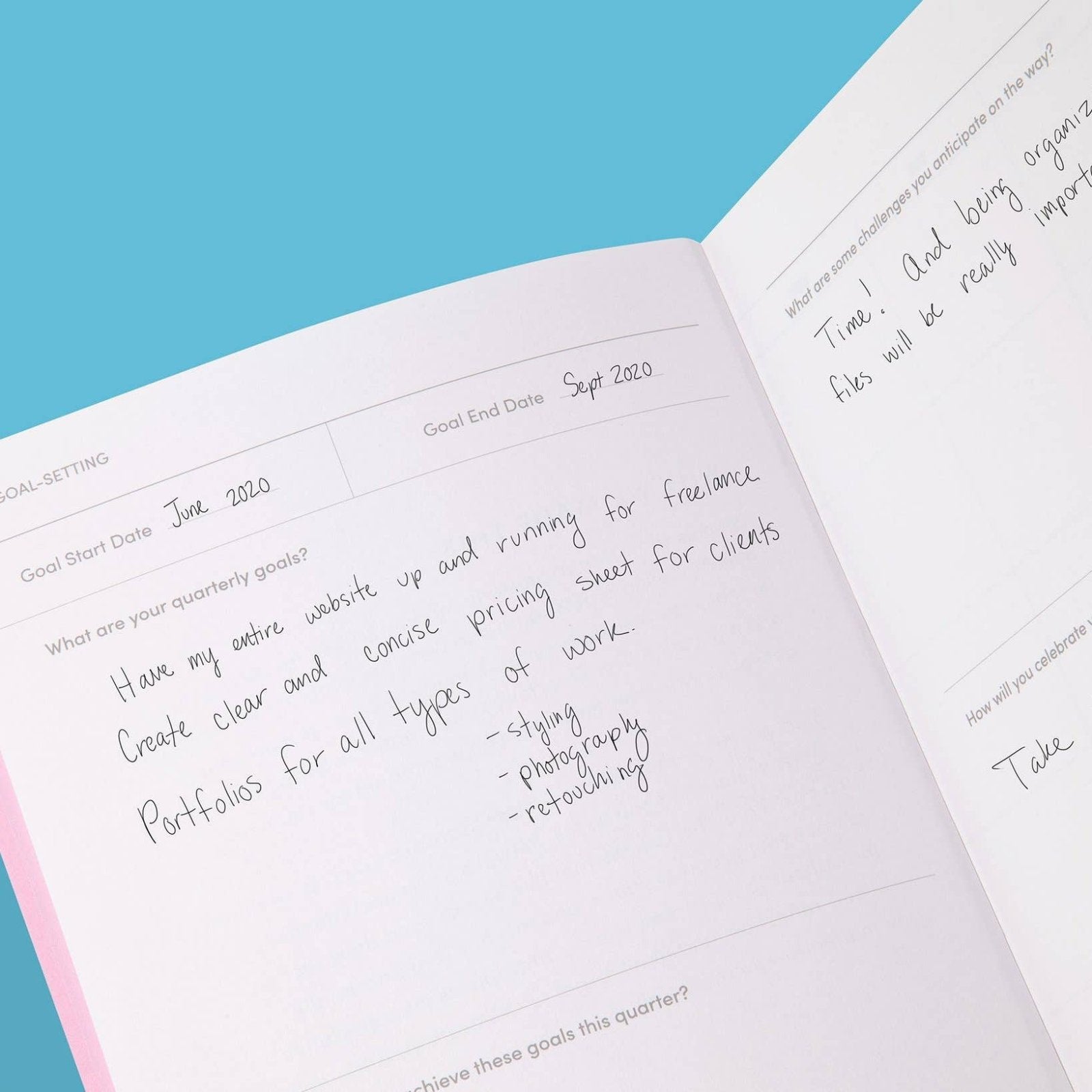 Poketo · Quarterly Goal Planner in Red | socius design in Rochester, MN