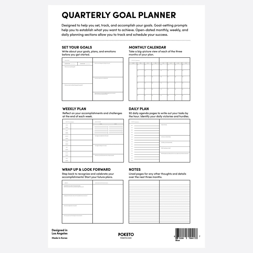 Poketo · Quarterly Planner in Lemon | socius design in Rochester, MN