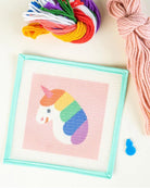 Unwind Studio · Rainbow Unicorn · Kids Needlepoint Kit · Unwind Studio | socius design in Rochester, MN