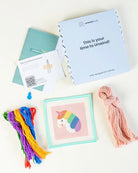 Unwind Studio · Rainbow Unicorn · Kids Needlepoint Kit · Unwind Studio | socius design in Rochester, MN