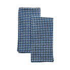 Soil to Studio · Rekha Set of 4 Block - Printed Linen Napkins · Indigo | socius design in Rochester, MN