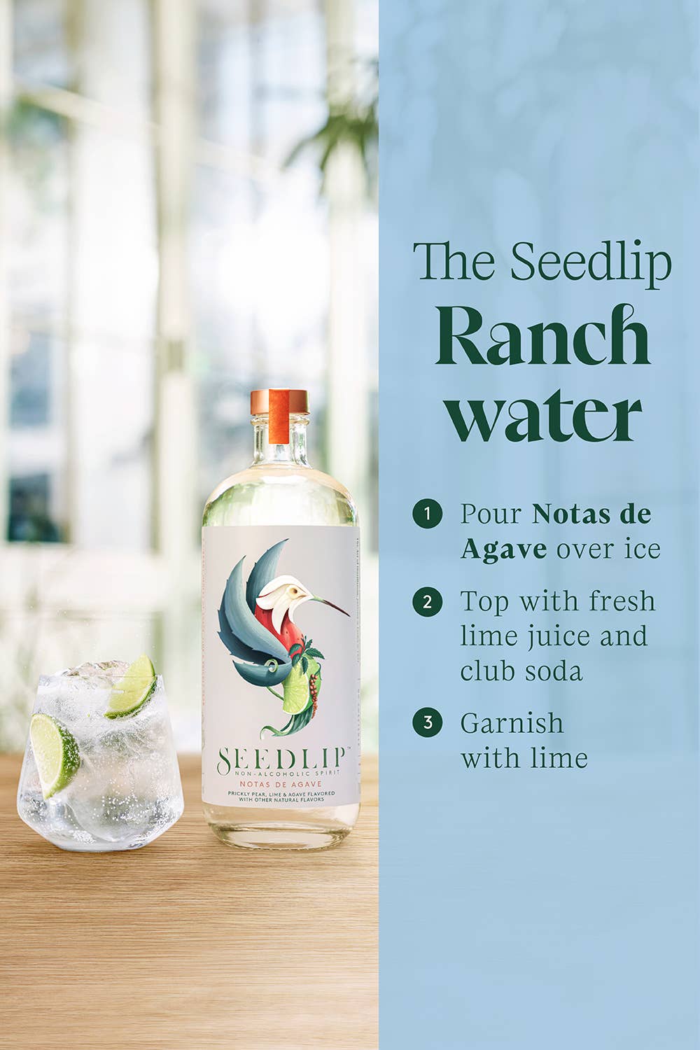 Seedlip · Seedlip Notas De Agave · Non - alcoholic Spirits | socius design in Rochester, MN