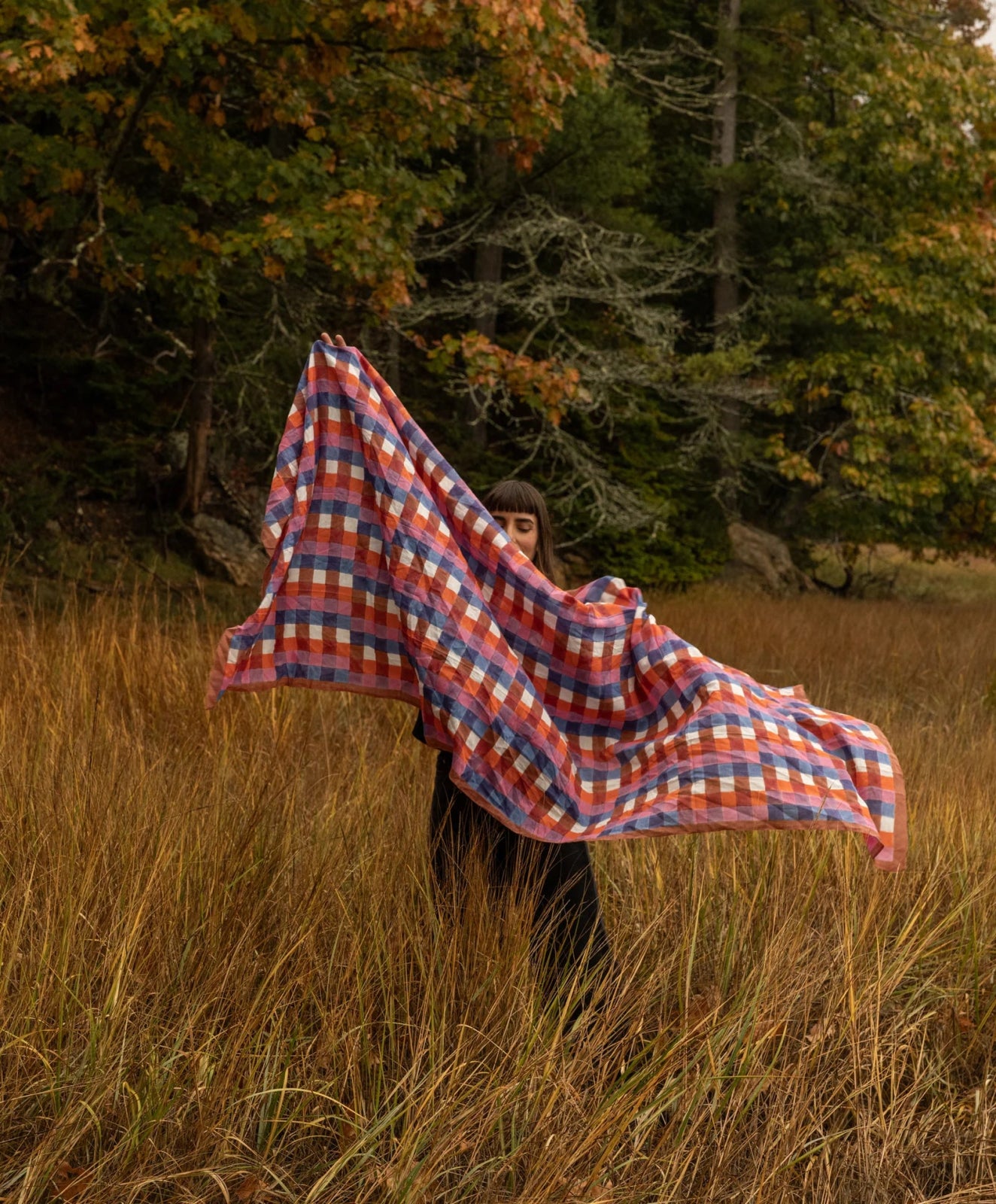 Block Shop · Split - Bars Hand Block - Printed Long Scarf · Purple | socius design in Rochester, MN