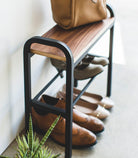 Yamazaki Home · Steel + Wood Shoe Organizer & Bench (18" H) · Yamazaki Home | socius design in Rochester, MN