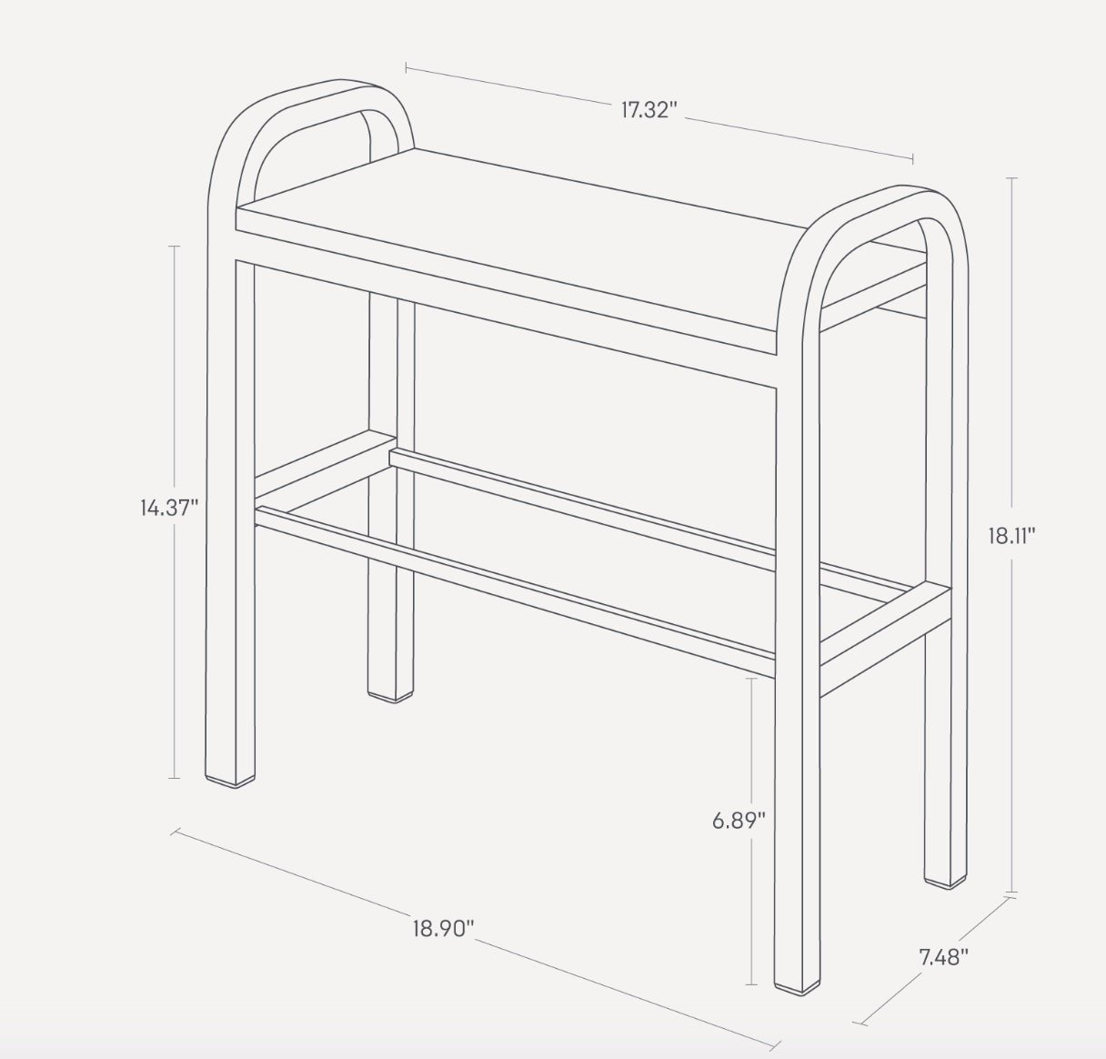 Yamazaki Home · Steel + Wood Shoe Organizer & Bench (18" H) · Yamazaki Home | socius design in Rochester, MN